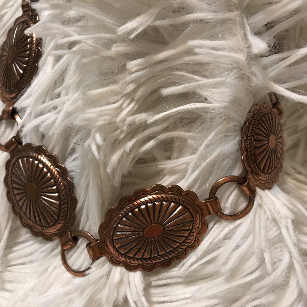 This is a beautiful Antique copper choker